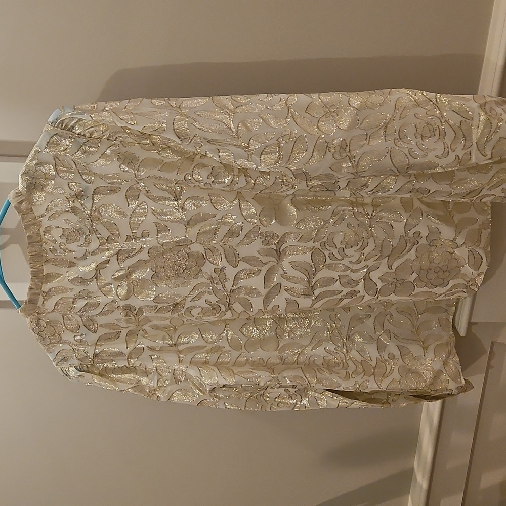 BNWT Lilly Pulitzer Giana Long Sleeve Silk Top M - Picture 5 of 8